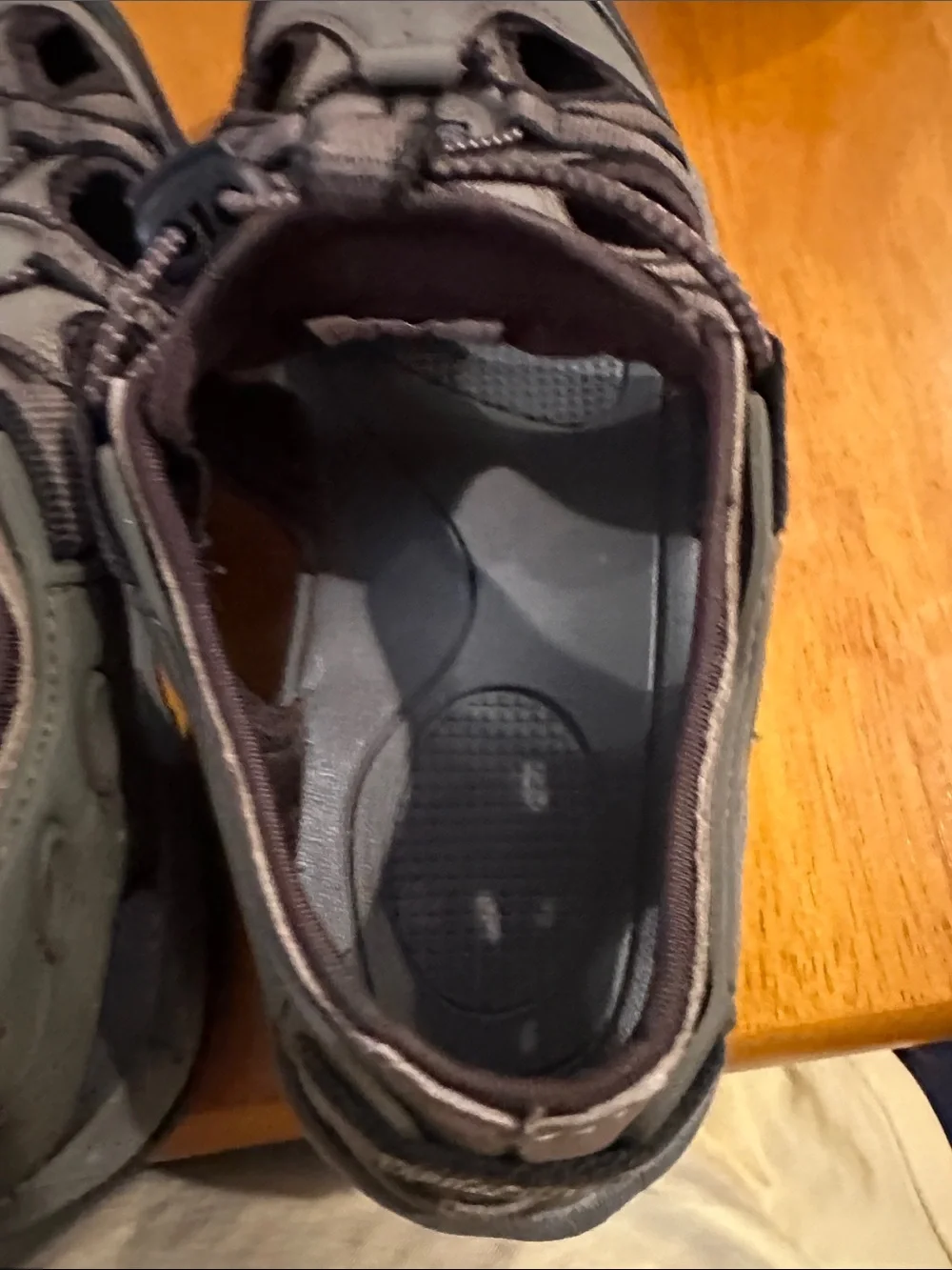 Bass Pro Shops Kids Olive and Brown Outdoor Sandals